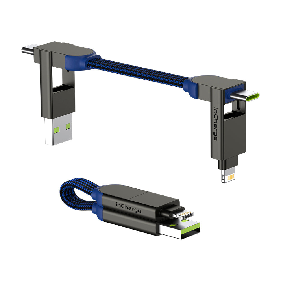 Rolling Square InCharge X 100W 6 in 1 Charging Cable 0.25ft - ALAMAT