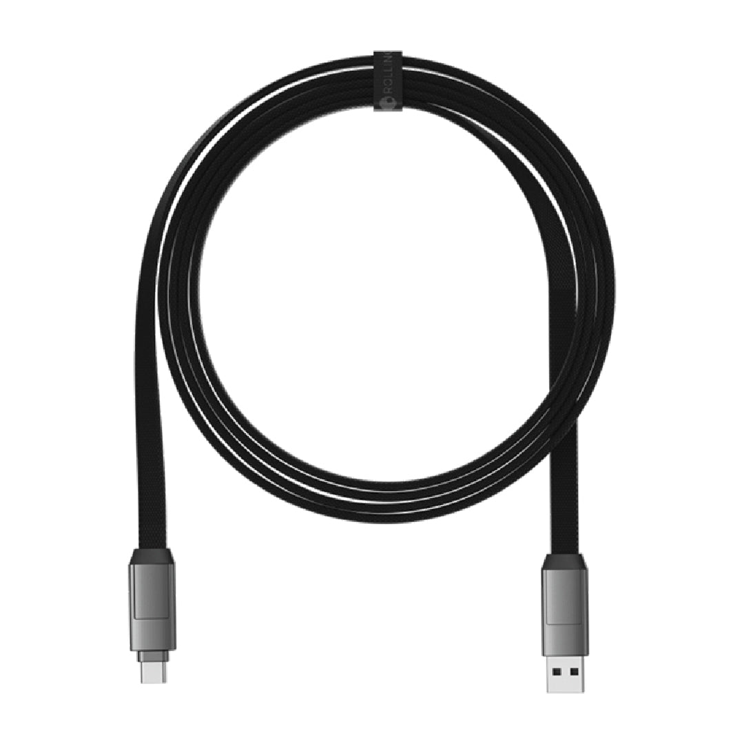 Rolling Square InCharge®6 Moon 1.5m 6 in 1 Charging Cable 1.5M Mercury Gray Rolling Square InCharge®6 Moon 1.5m 6 in 1 Charging Cable 1.5M Mercury Gray