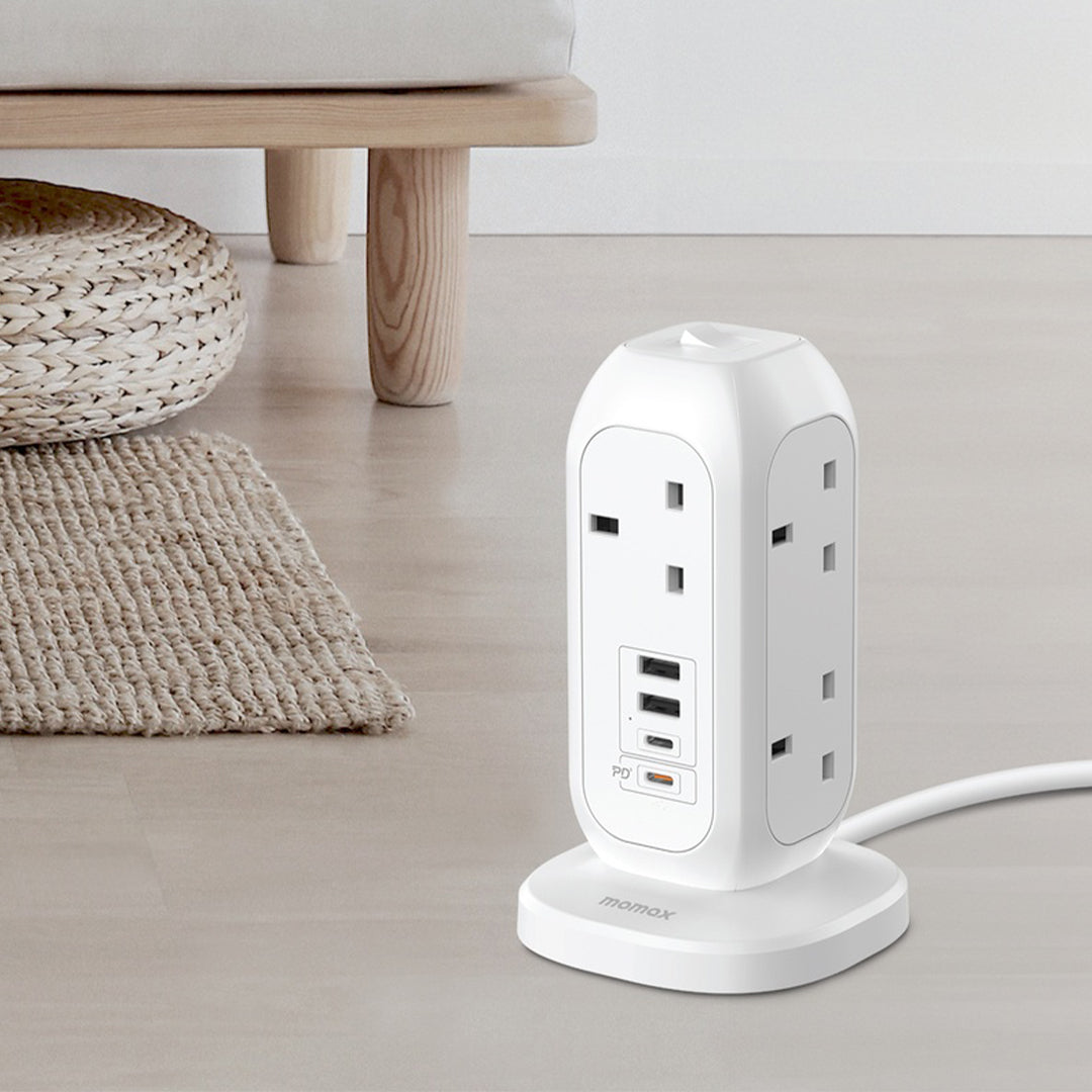 MOMAX ONEPLUG 7-OUTLET POWER STRIP WITH USB MOMAX ONEPLUG 7-OUTLET POWER STRIP WITH USB
