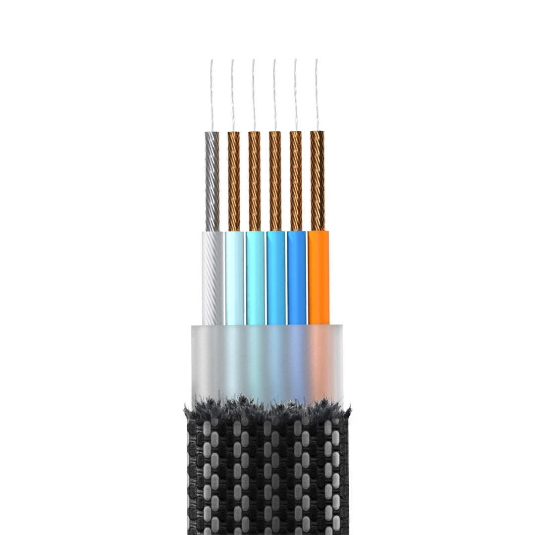 Rolling Square InCharge X 100W 6 in 1 Charging Cable 0.25ft Rolling Square InCharge X 100W 6 in 1 Charging Cable 0.25ft