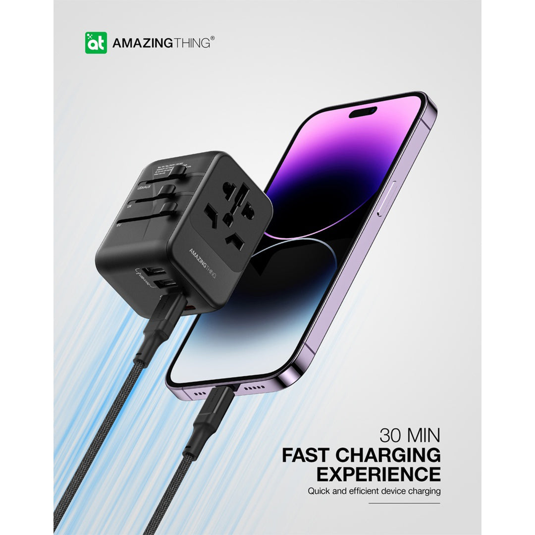 AMAZINGTHING PD35W 2A+3C Travel Adaptor AMAZINGTHING PD35W 2A+3C Travel Adaptor