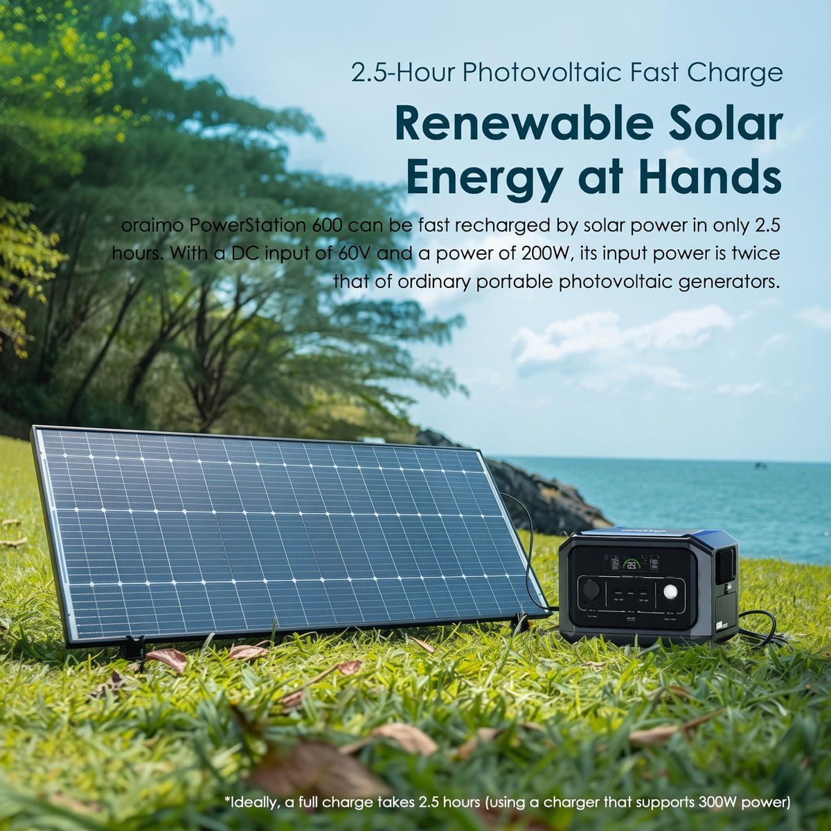 Oraimo Portable Power Station for Camping and Home Backup