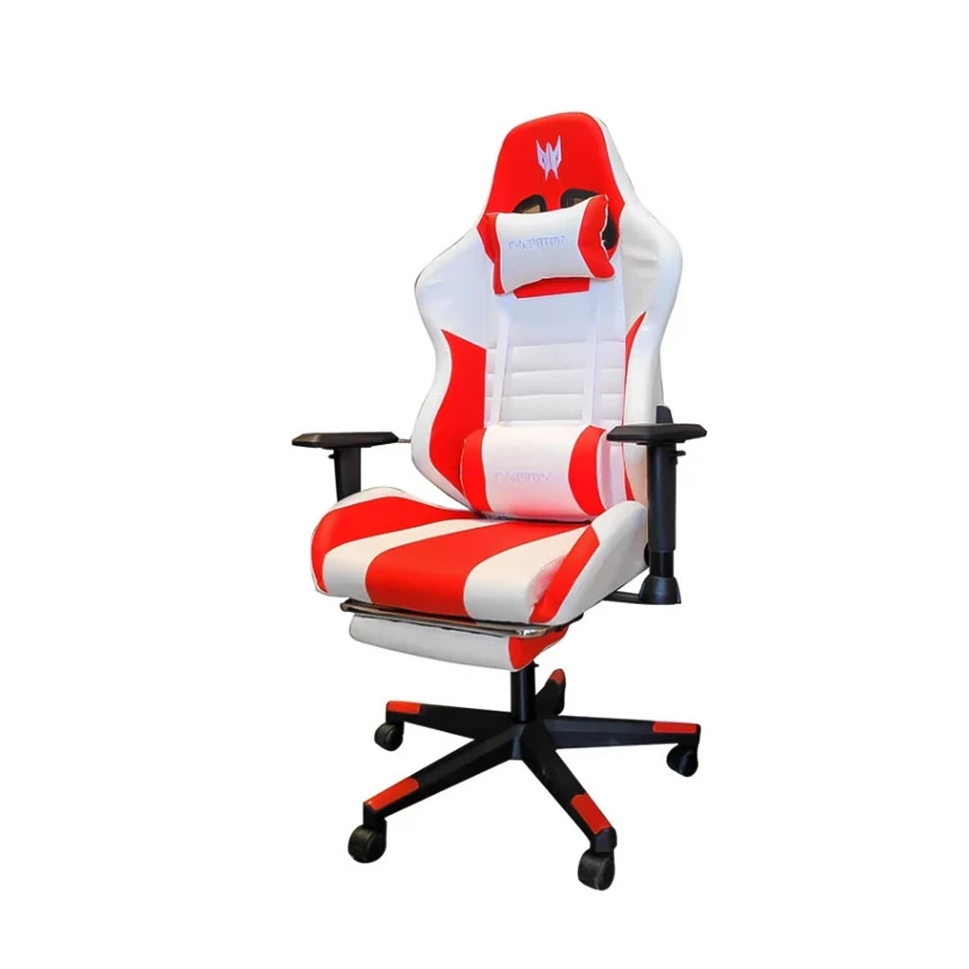 Predator Luxury PVC Leather Gaming Chair With Footrest and Vibrator - www.bestbuytech.com