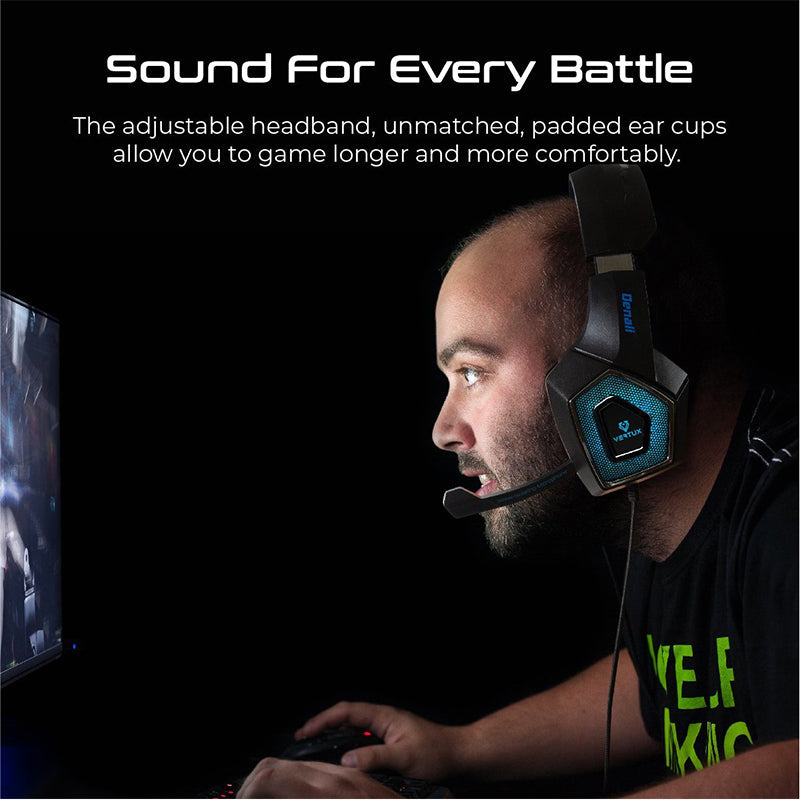 Vertux Denali High Fidelity Surround Sound Gaming Headset alamat.me