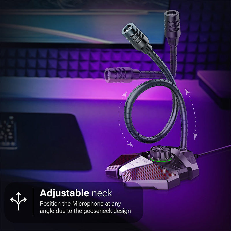 Vertux Condor High Sensitivity Omni-Directional Gaming Microphone With Volume Control alamat.me
