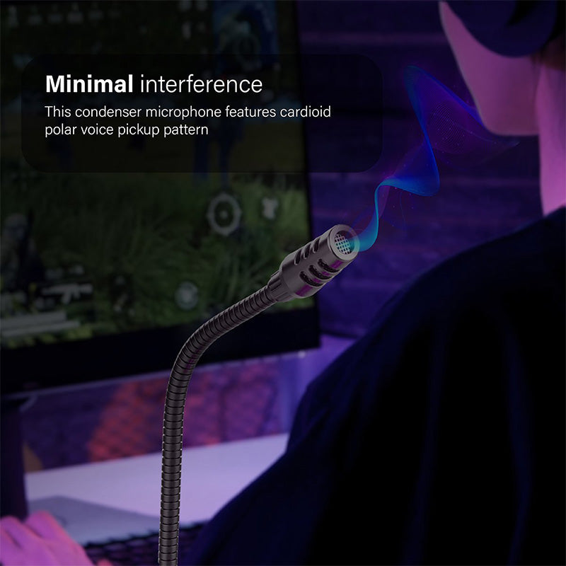 Vertux Condor High Sensitivity Omni-Directional Gaming Microphone With Volume Control alamat.me