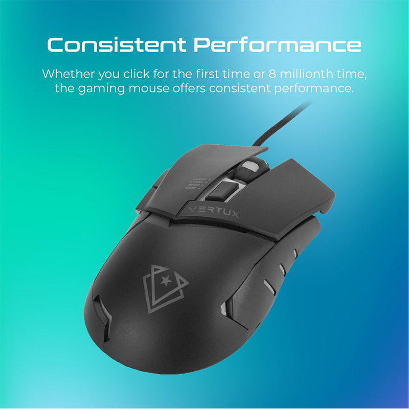 Vertux Dominator Quick Response Ergonomic Gaming Mouse alamat.me