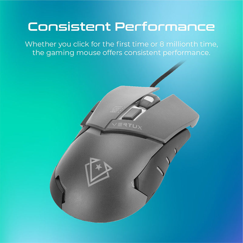 Vertux Dominator Quick Response Ergonomic Gaming Mouse alamat.me