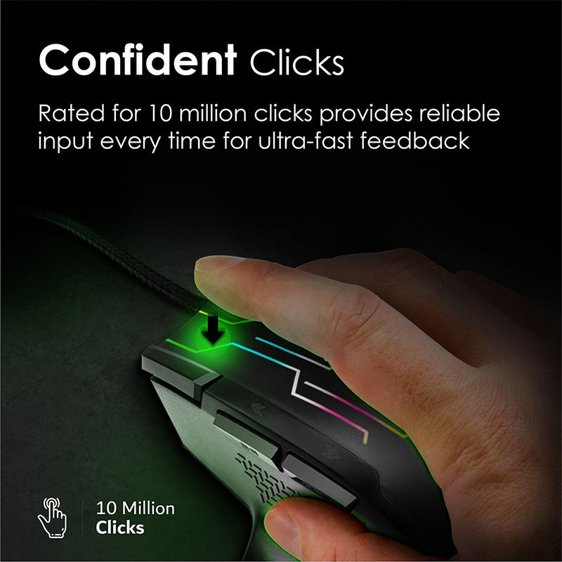 Vertux Kryptonite Quick Performance Wired Gaming Mouse alamat.me