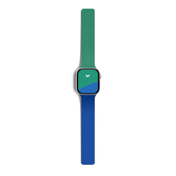 Moft Duo Snap Apple Watch Band Sapphire + Oz Green | 46mm