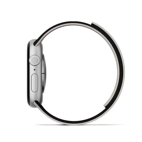 Moft Duo Snap Apple Watch Band Jet Black + Beach White | 46mm