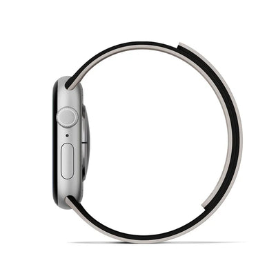 Moft Duo Snap Apple Watch Band Jet Black + Beach White | 46mm