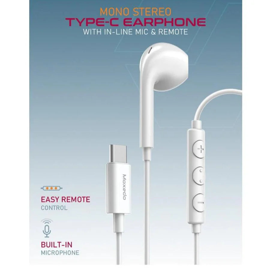 MOXEDO MONO STEREO TYPE C EARPHONE MOXEDO MONO STEREO TYPE C EARPHONE