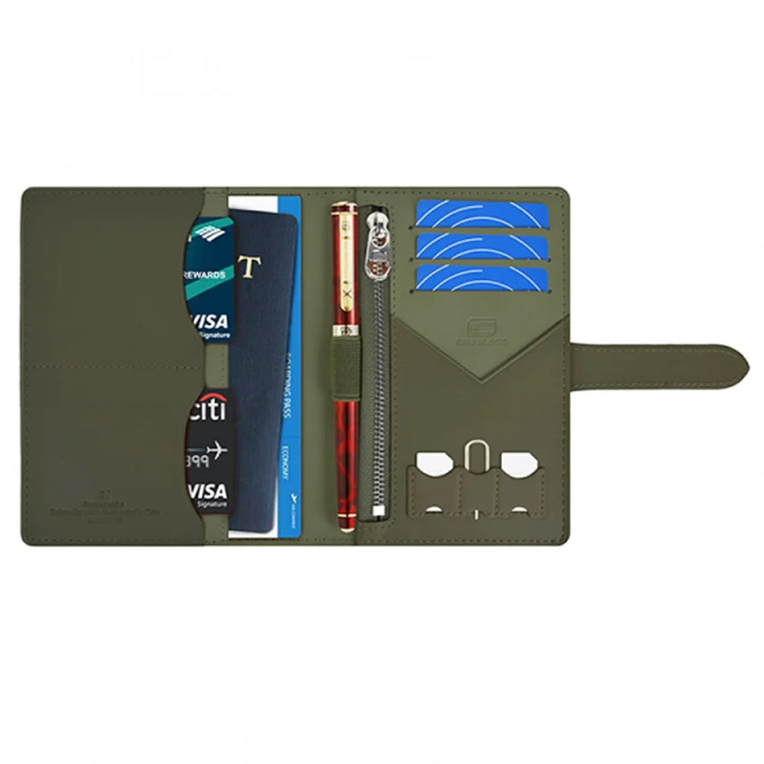 Wiwu Ambassador Passport Wallet | Green
