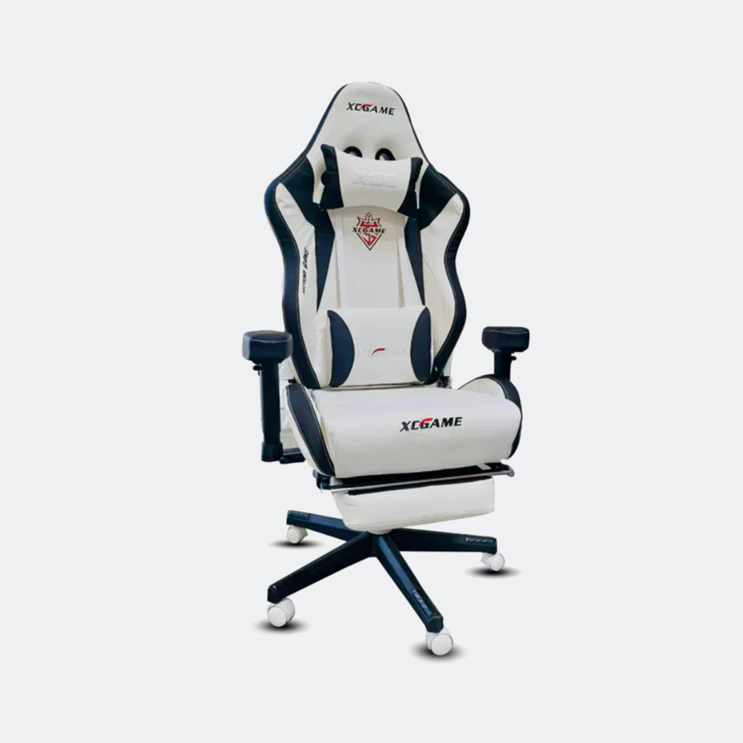 XC-Game Gaming Chair With Footrest - White GFY102T90 XC-Game Gaming Chair With Footrest - White GFY102T90