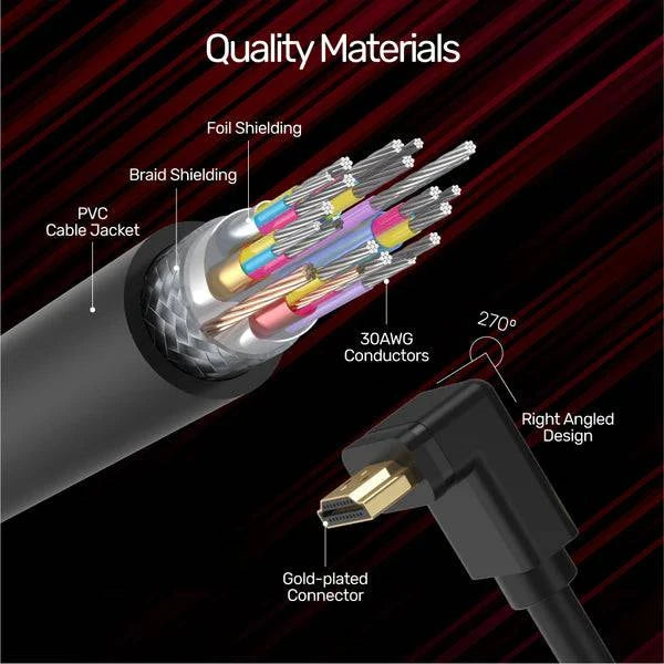 Unitek 3M, HDMI Cable Right Angle 270 Degree Unitek 3M, HDMI Cable Right Angle 270 Degree