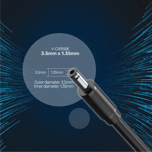 Unitek 1M USB to DC 3.5 Power Cord Support 5V-3A power input Unitek 1M USB to DC 3.5 Power Cord Support 5V-3A power input