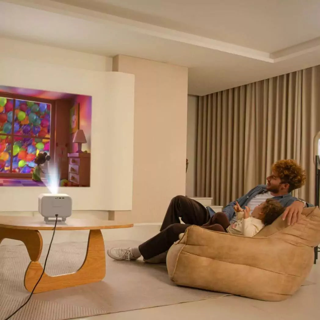 YABER L2 Plus 1080P Smart Projector 700 ANSI, JBL Dolby, Auto Focus/Keystone, Stand