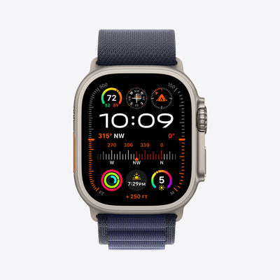 Apple Watch Ultra 2 GPS + Cellular | 49mm | Natural Titanium | Alpine Loop | Navy - Best Buy Tech