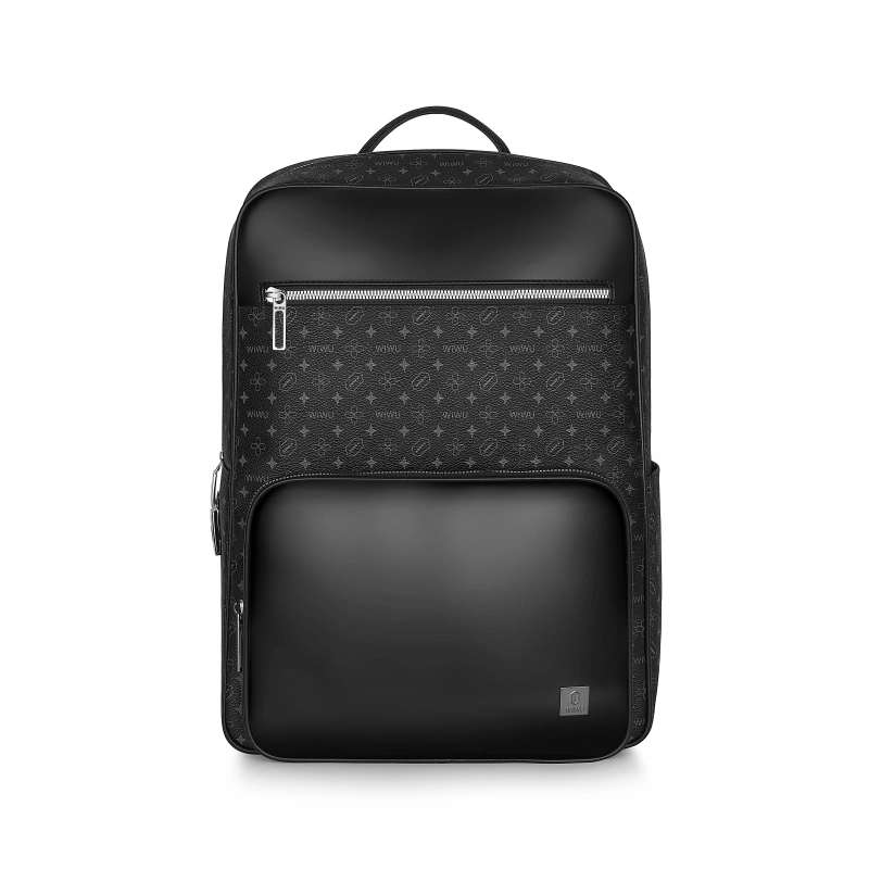 WIWU Luxurious PVC Master Anti-Theft Fingerprint Lock Backpack