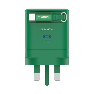 1-Charge+ 1-Port GaN Charger With Built-In USB-C Cable 65W