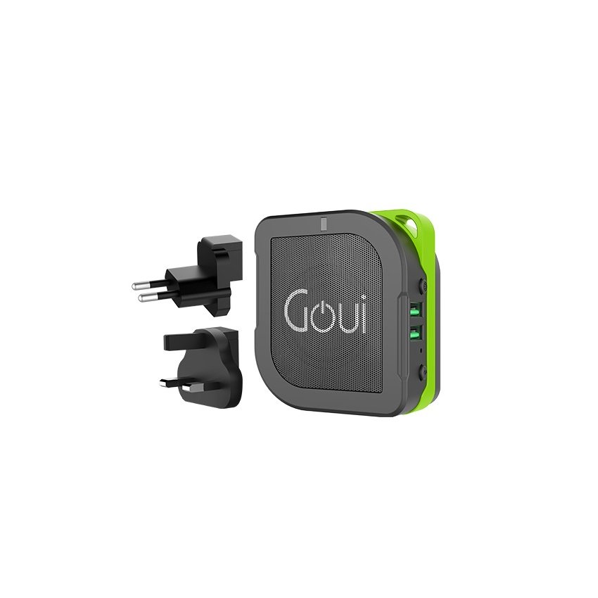 Goui Buyuni -  Power Bank 5200mAh + Bluetooth  Speaker + Wall Charger -Black - Best Buy Tech