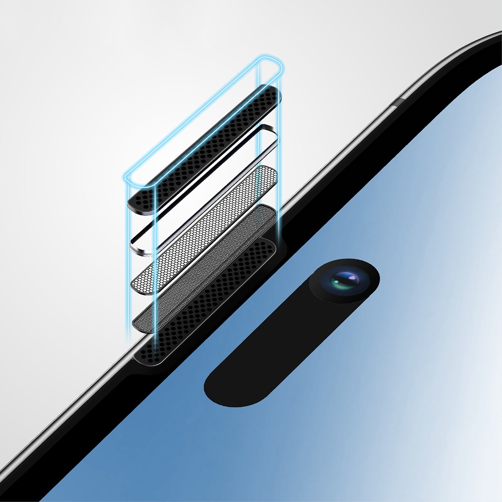 AMAZING THING IPHONE 15 SERIES 2023 2.75D FULLY COVERED  DUST FILTER TITAN GLASS - ALAMAT