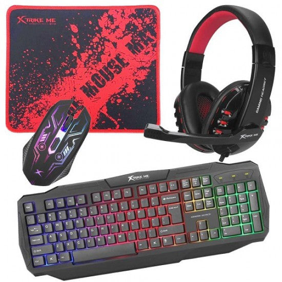 XTRIKE ME CM-406 COMBO 4 IN 1 GAMING STARTER KIT XTRIKE ME CM-406 COMBO 4 IN 1 GAMING STARTER KIT