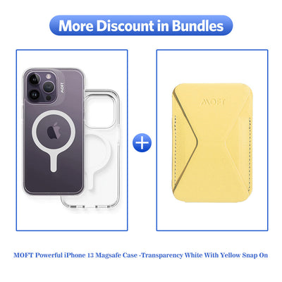 BUNDLE DEAL OF MOFT IPHONE 13 MAGSAFE CASE & YELLOW SNAP ON - ALAMAT