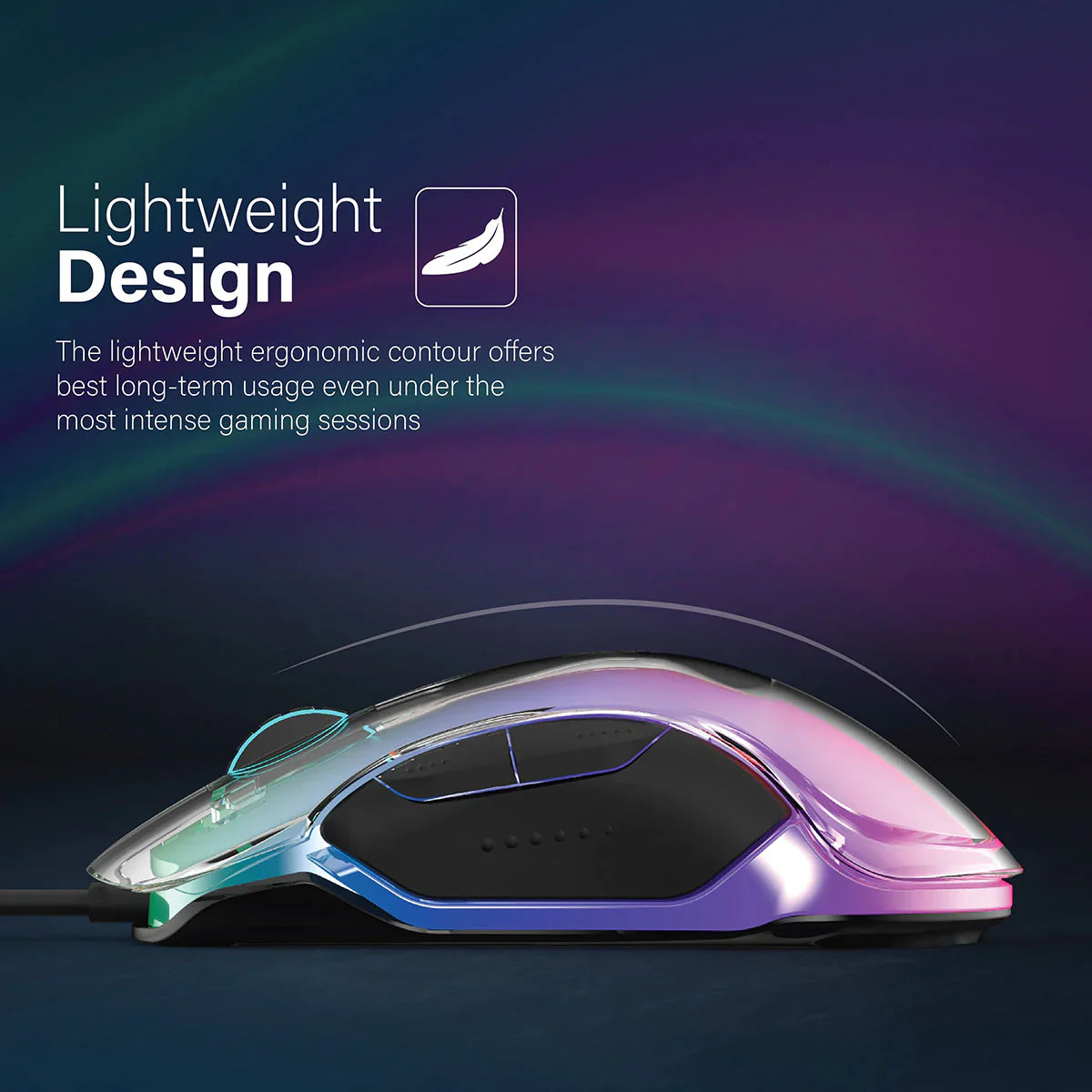 Vertux Phoenix Extreme Performance Professional Gaming LumiFlux Mouse - ALAMAT