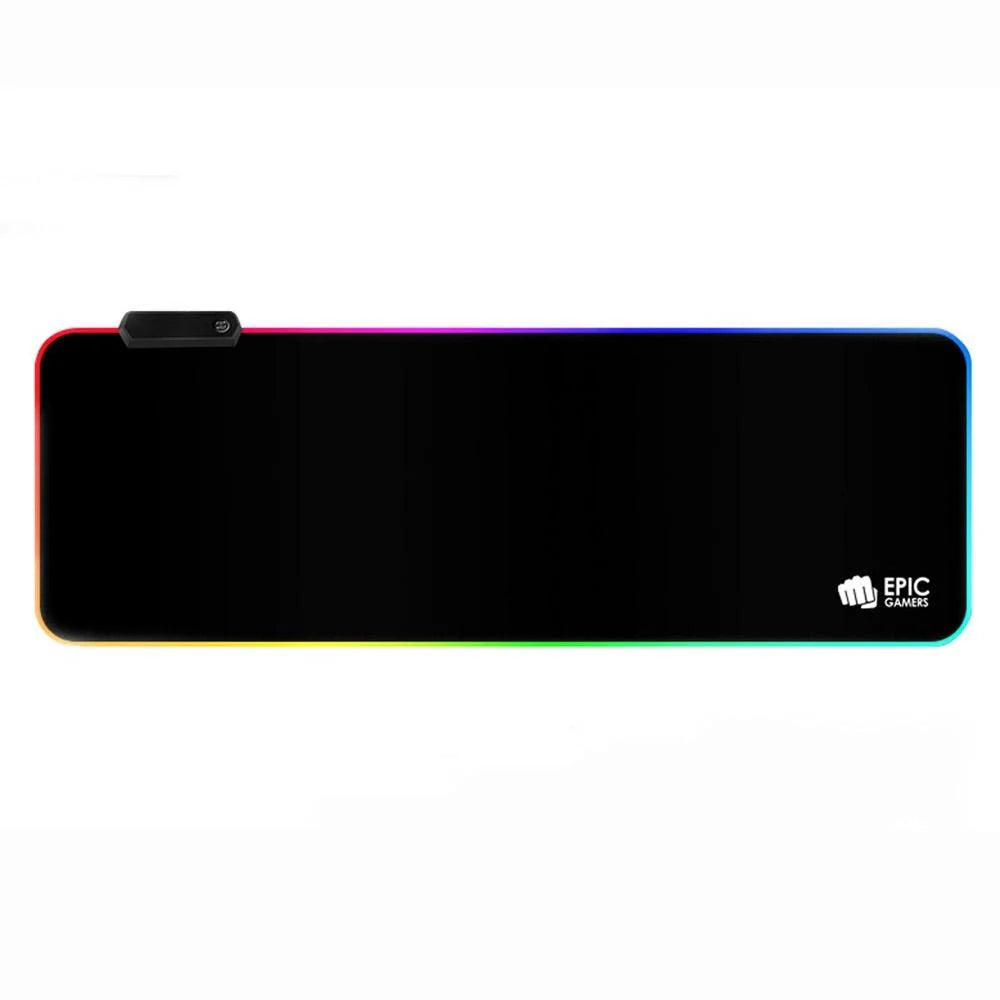 Epic Gamers RGB Gaming Mouse Pad - Black - حصيرة الفأرة Epic Gamers RGB Gaming Mouse Pad - Black - حصيرة الفأرة