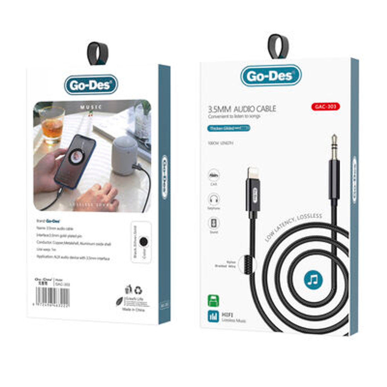 GO-DES 3.5MM AUDIO CABLE GAC-303 GO-DES 3.5MM AUDIO CABLE GAC-303
