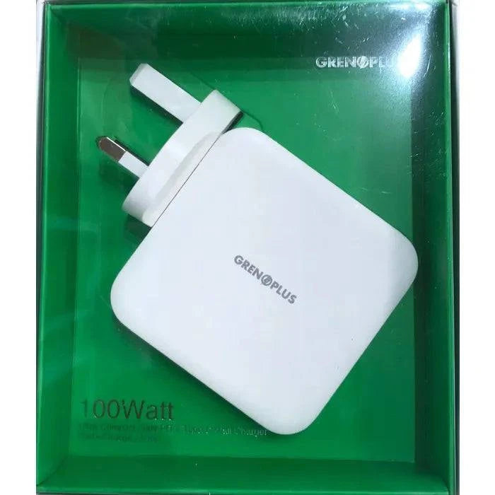 Grenoplus 100w GaN Dual Type C Wall Charger (US, UK & EU Plug) Grenoplus 100w GaN Dual Type C Wall Charger (US, UK & EU Plug)