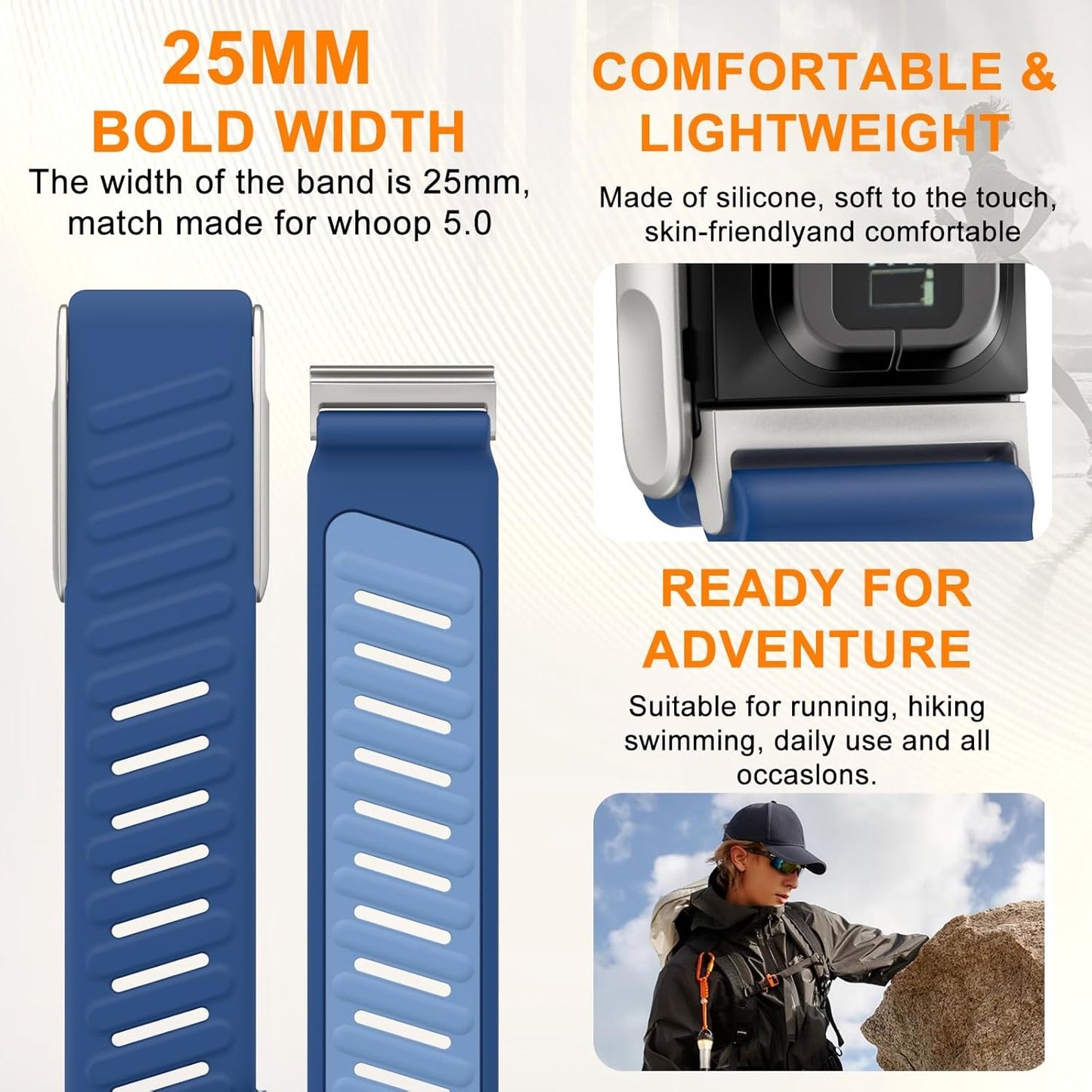 Wizard Whoop Silicon Band MG 5.0 Blue