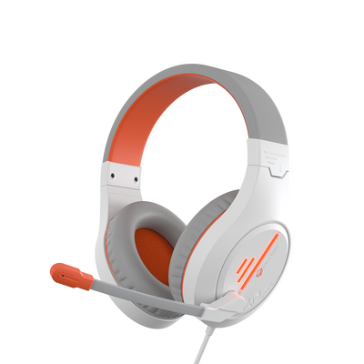Meetion MT-HP021 Stereo Gaming Headset | White Orange | Backlit
