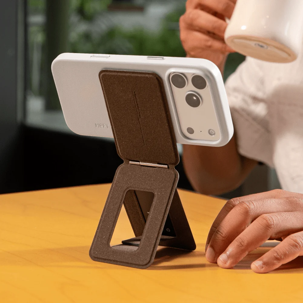 Moft Snap Phone Tripod Crafted from MOVAS™-E Coffee Bio-Leather