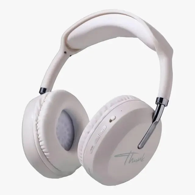 Pawa Thunk Overear Wireless Stereo Headphone HiFi Sound Quality - Off White
