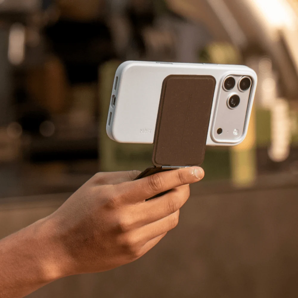Moft Snap Phone Tripod Crafted from MOVAS™-E Coffee Bio-Leather