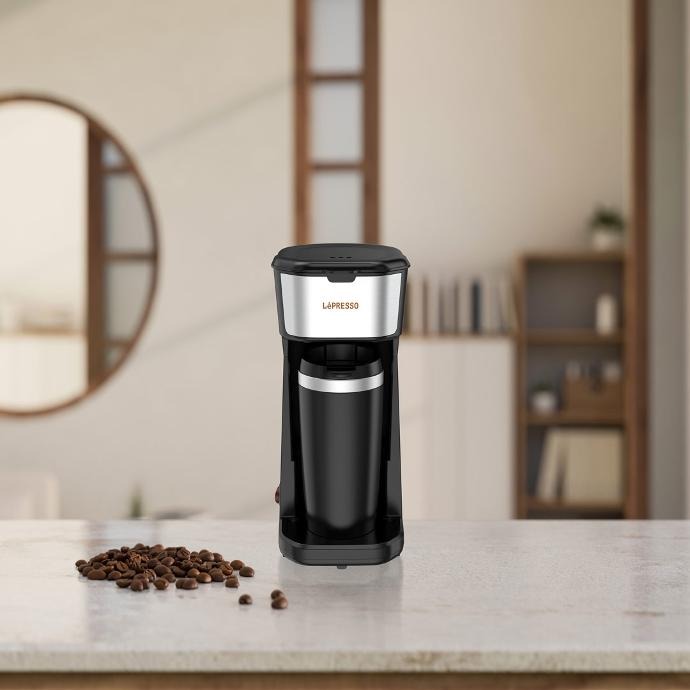 LePresso Single-Serve Coffee Brewer with Reusable Nylon Filter