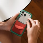 MOFT Movas Snap-On Phone Stand & Wallet - Clay