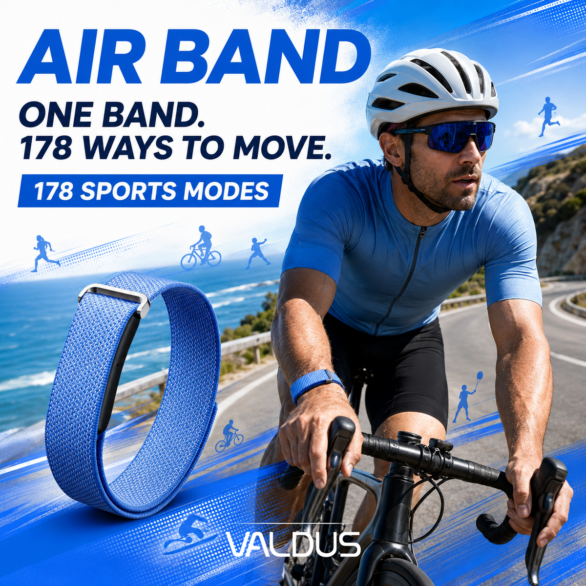 Air Band Screenless Smart Fitness Tracker