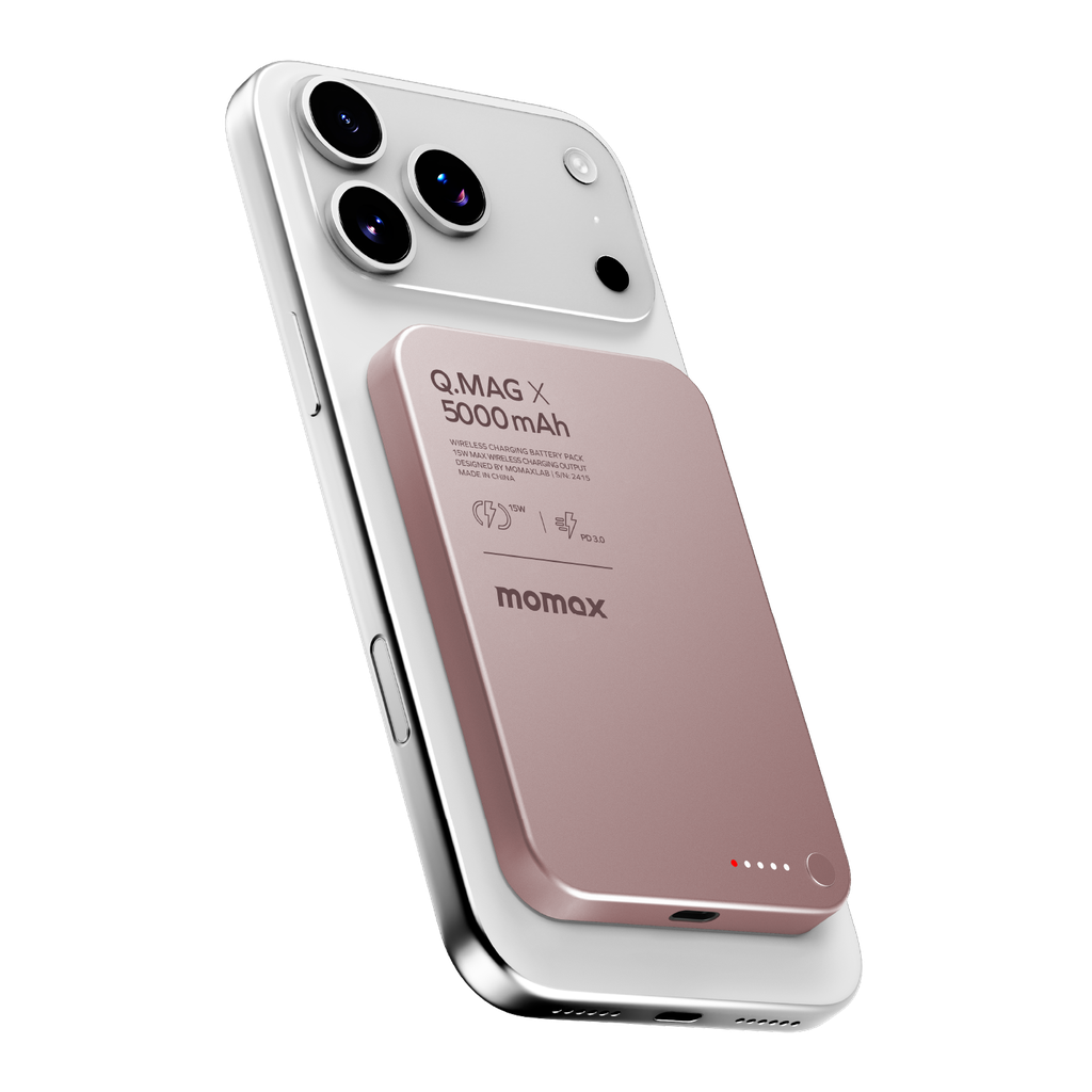 MOMAX Q.MAG X 5000mAh GEN2 15W ULTRA SLIM MAGSAFE WIRELESS POWER BANK - Best Buy Tech