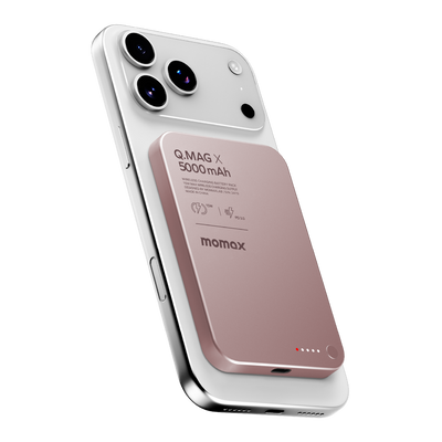 MOMAX Q.MAG X 5000mAh GEN2 15W ULTRA SLIM MAGSAFE WIRELESS POWER BANK - Best Buy Tech