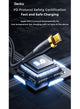 كابل شحن مضفر Benks D47 USB-C إلى USB-C بقوة 100 واط، طول 1 متر - أسود