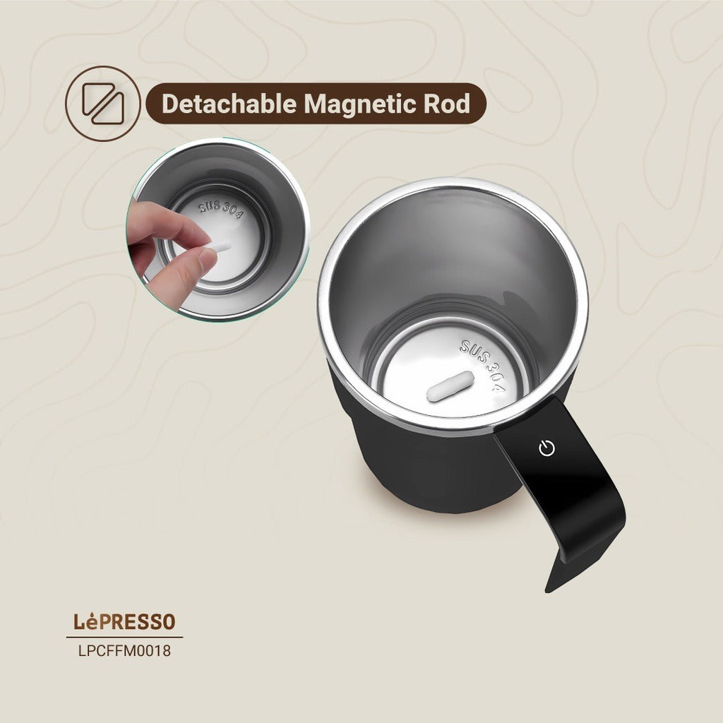 LePresso 380ml Smart Mug with Detachable Magnetic Stirring Rod
