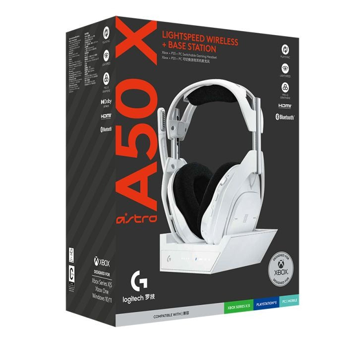 Logitech ASTRO A50 X LIGHTSPEED Wireless Gaming Headset + Base Station