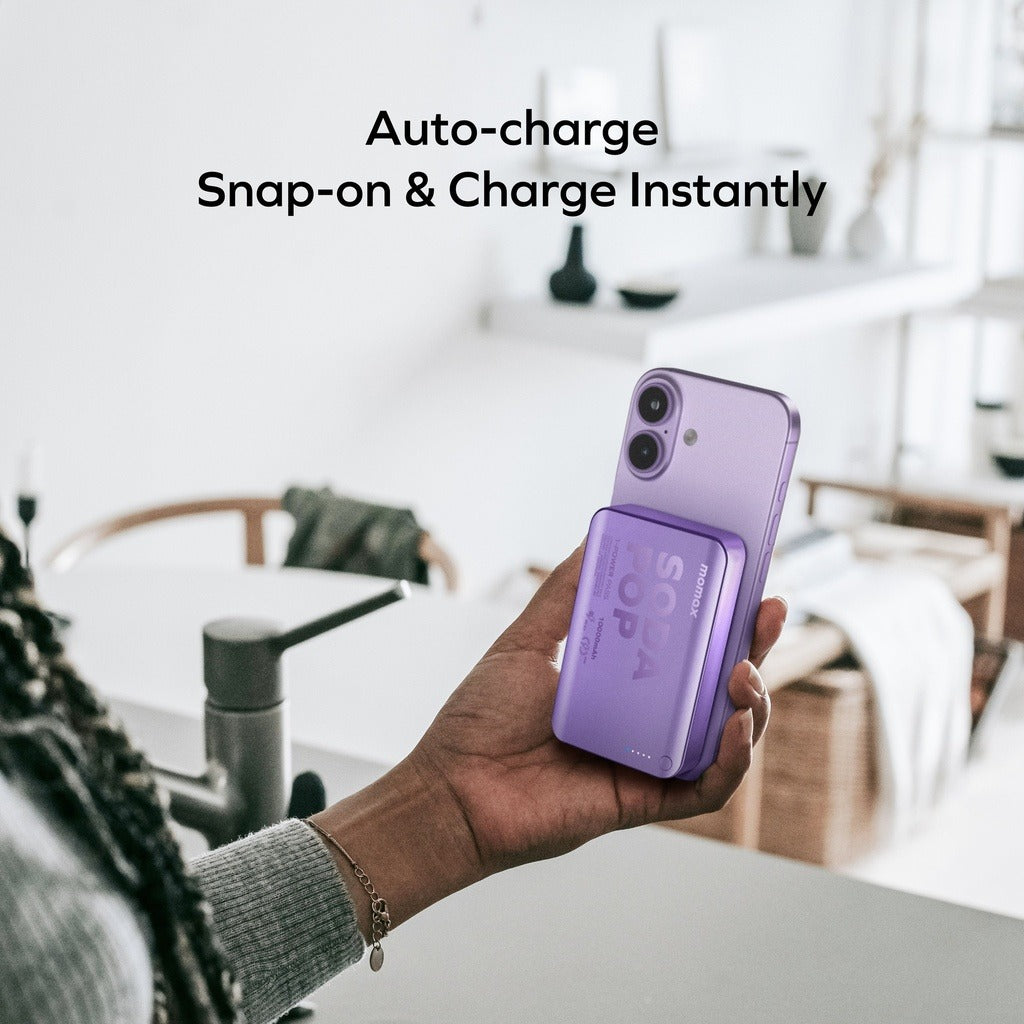 Momax 1-power Pass 10000mah Magnetic Wireless Power Bank