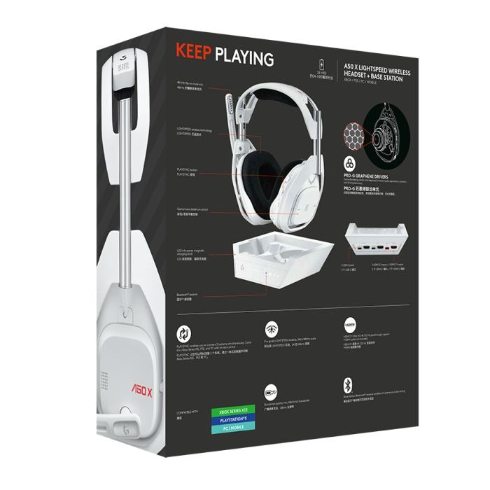 Logitech ASTRO A50 X LIGHTSPEED Wireless Gaming Headset + Base Station