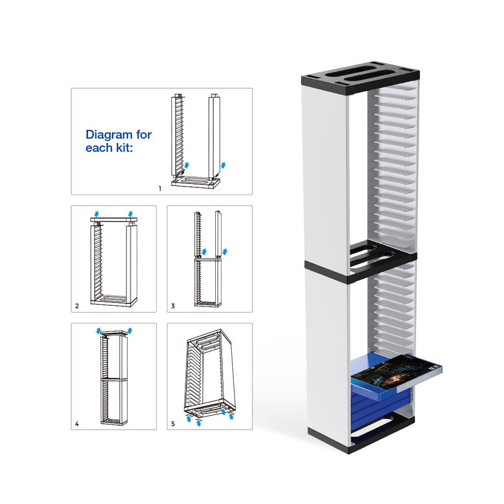 DOBE Game Organizer for PlayStation Xbox and Nintendo Switch