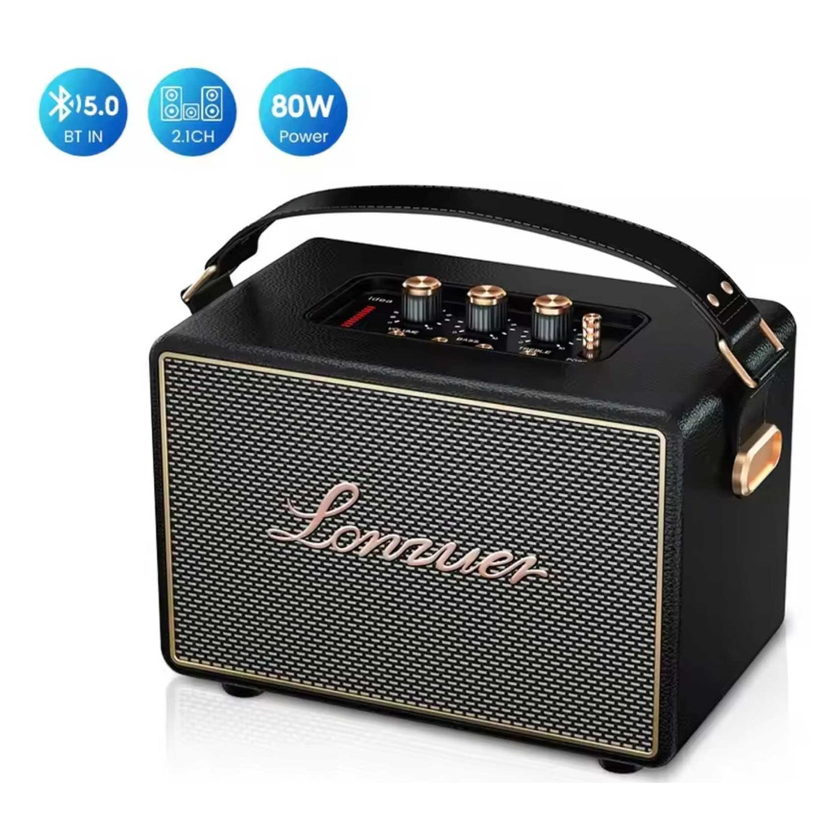 Lonzuer Portable Wireless Speaker with Deep Bass